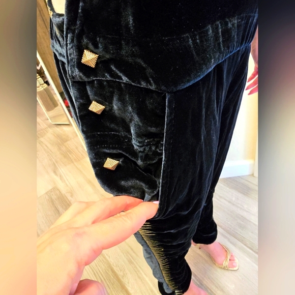 Zadig and Voltaire dark emerald green Velvety Plush jumpsuite. New. Size M - Picture 12 of 15